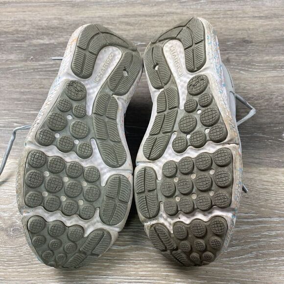 Big Girls Under Armour Assert 10 AC 'Paint Splatter' 3027092‎ Gray Size 7 Youth - Picture 9 of 11